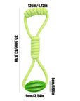 Dog Rope Ball Toy Dog Rope Toy with Ball Food Leakage Design Food Dispenser String Pet Chew Supplies for Medium and Small Puppy
