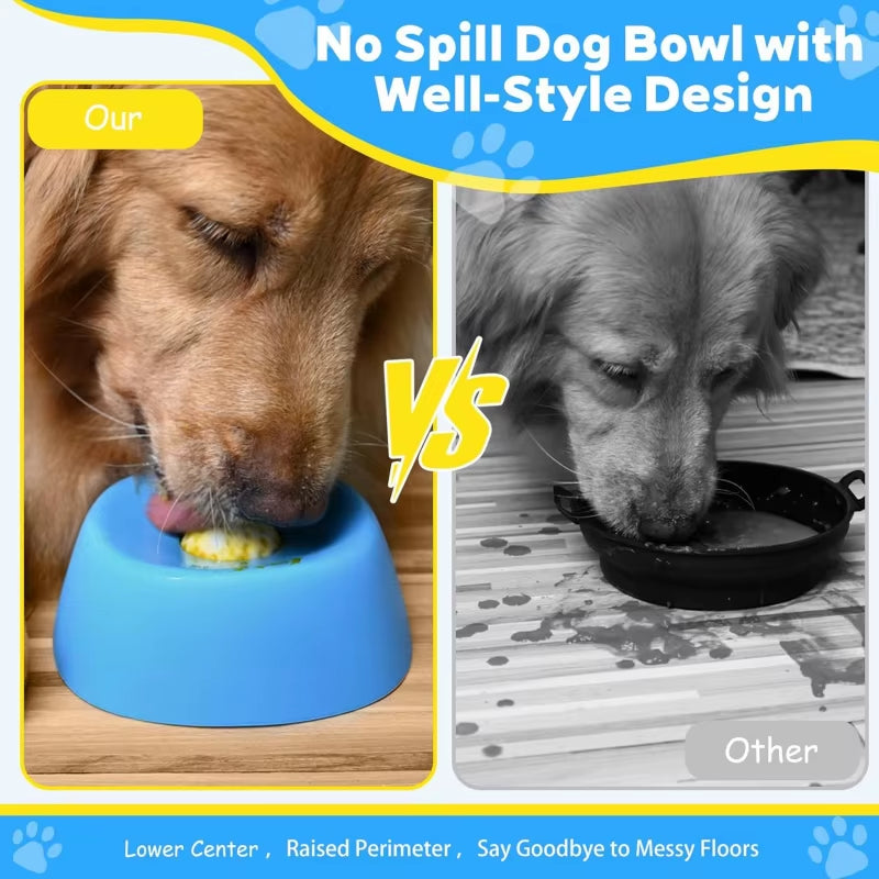 Anti-Choking Slow Feeder Dog Bowl Non-Slip 3/4 Cup - Lick Toy for Liquid Treats Bone Broth Yogurt